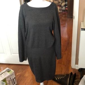 Apostrophe Gray Sweater Dress